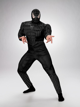Spiderman Black Muscle Teen